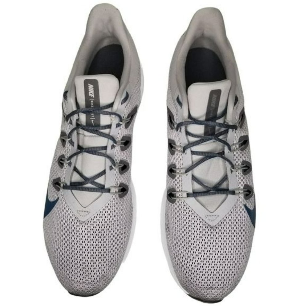 Nike Quest Gray Blue Running Shoes Men's Size 14 - Picture 2 of 12